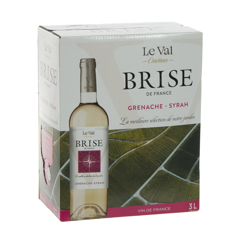 Brise de France VDP d' Oc Grenache Syrah 12.5%  Rose  3 liter  Vat