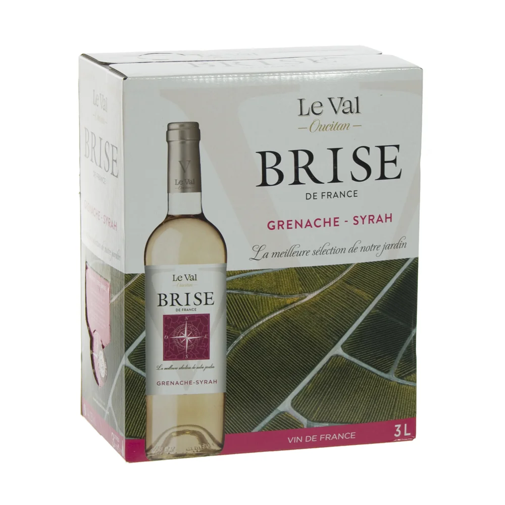 Brise de France VDP d' Oc Grenache Syrah 12.5%  Rose  3 liter  Vat