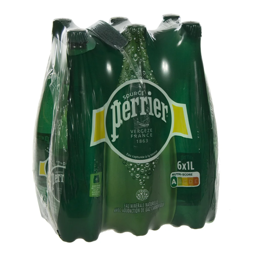 Perrier PET  1 liter  Pak  6 st