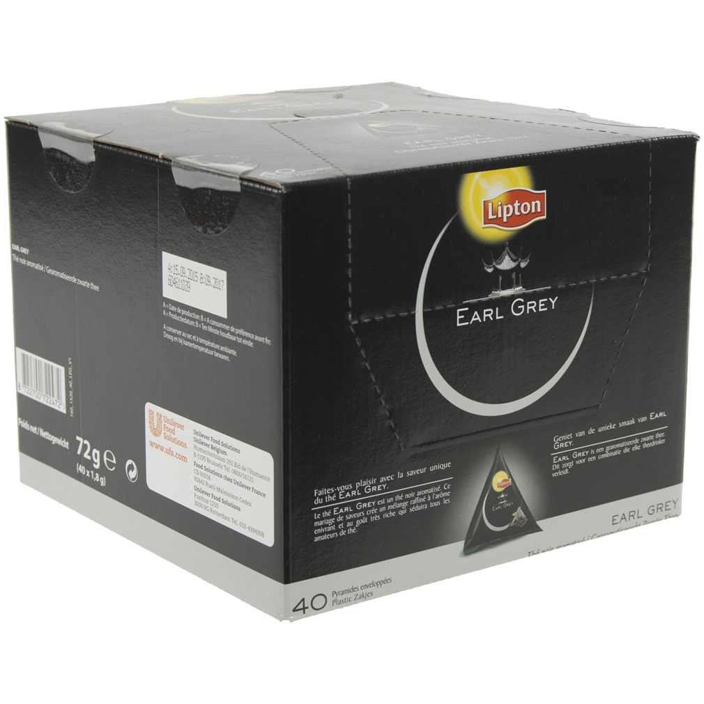 Lipton premium earl grey  Doos 40 st