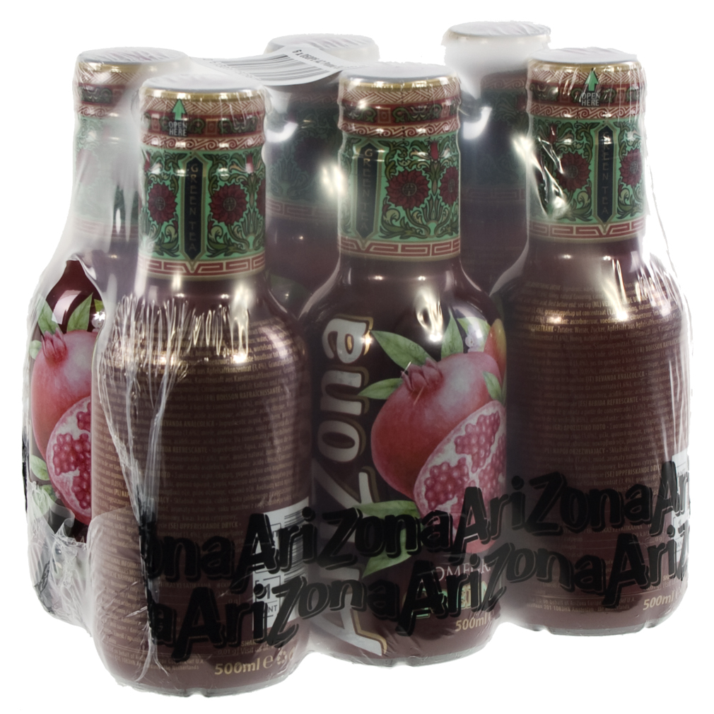 Arizona  Pomegranete Green tea  50 cl  Pak  6 st