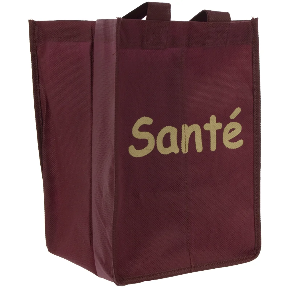 Non woven wijnzak  4Fles  Bordeaux