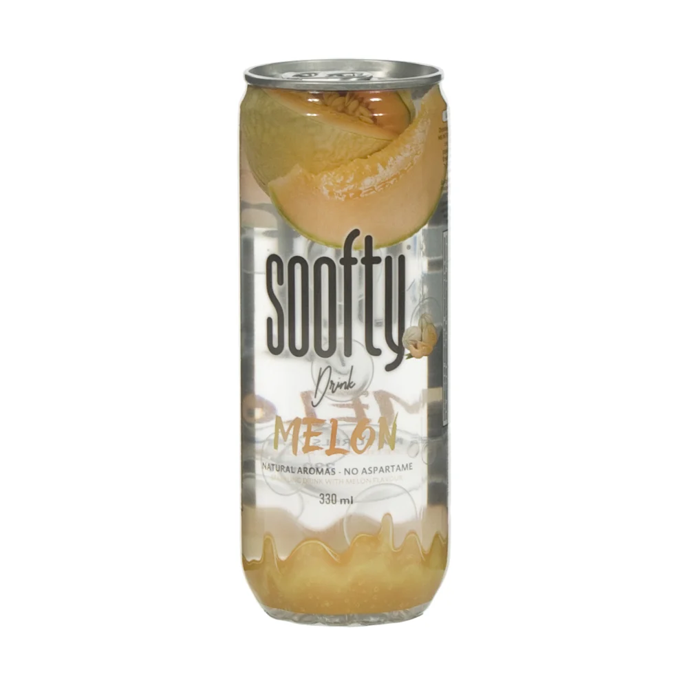 Soofty limonade  Meloen  33 cl  Blik