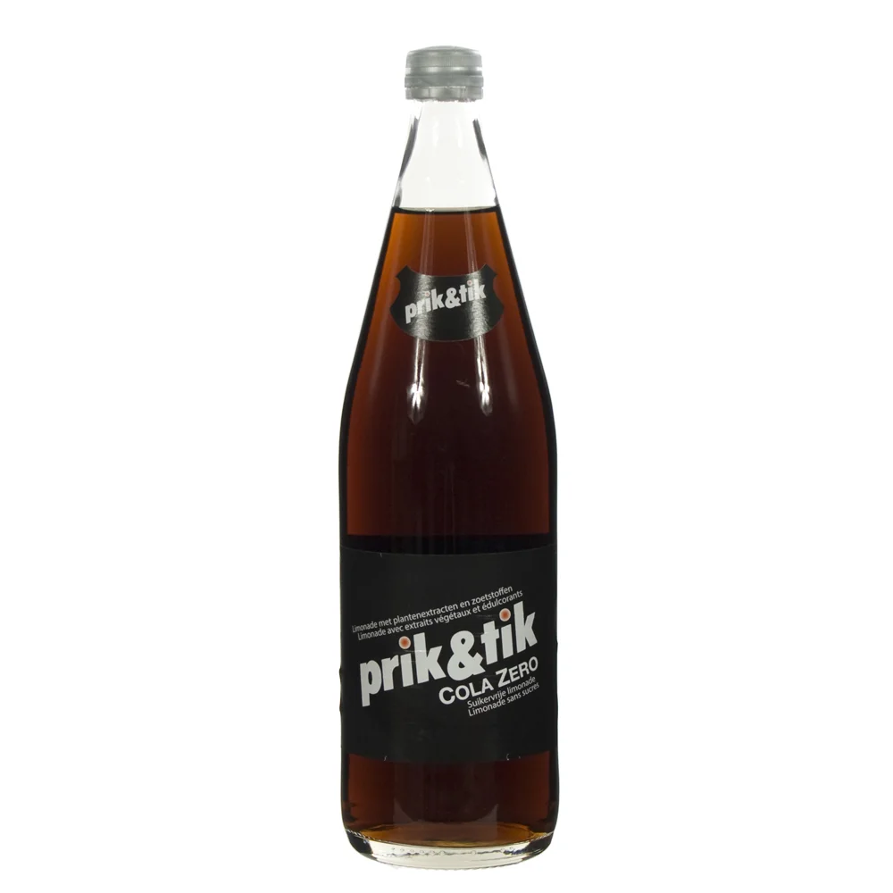 Prik & Tik Cola  Zero  1 liter  Fles