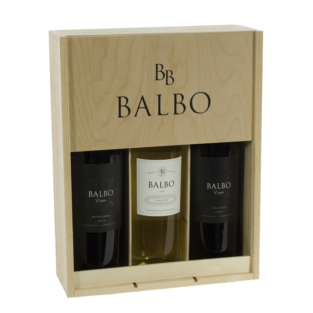 Balbo Torrontes/Bonarda/Malbec  kist 3 fl