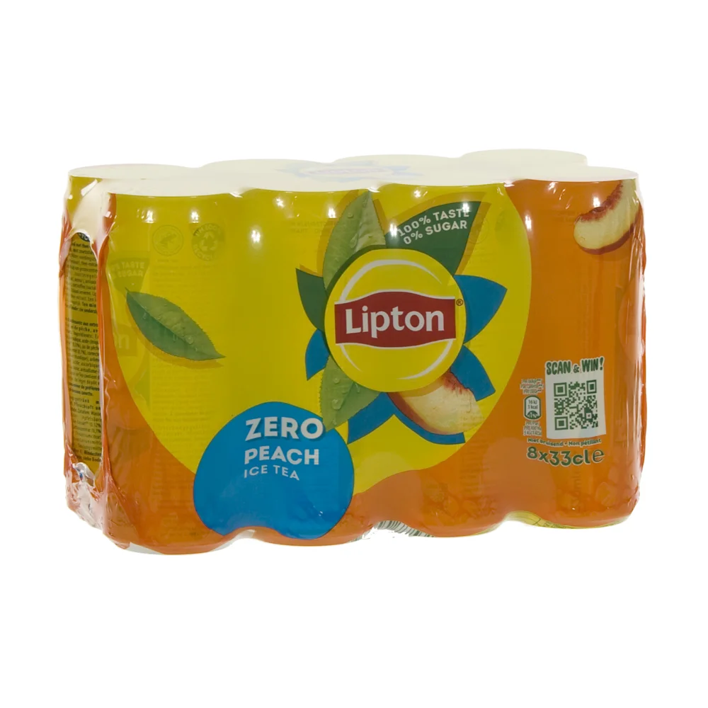 Lipton BLIK  Zero Peach  33 cl  Blik  8 pak
