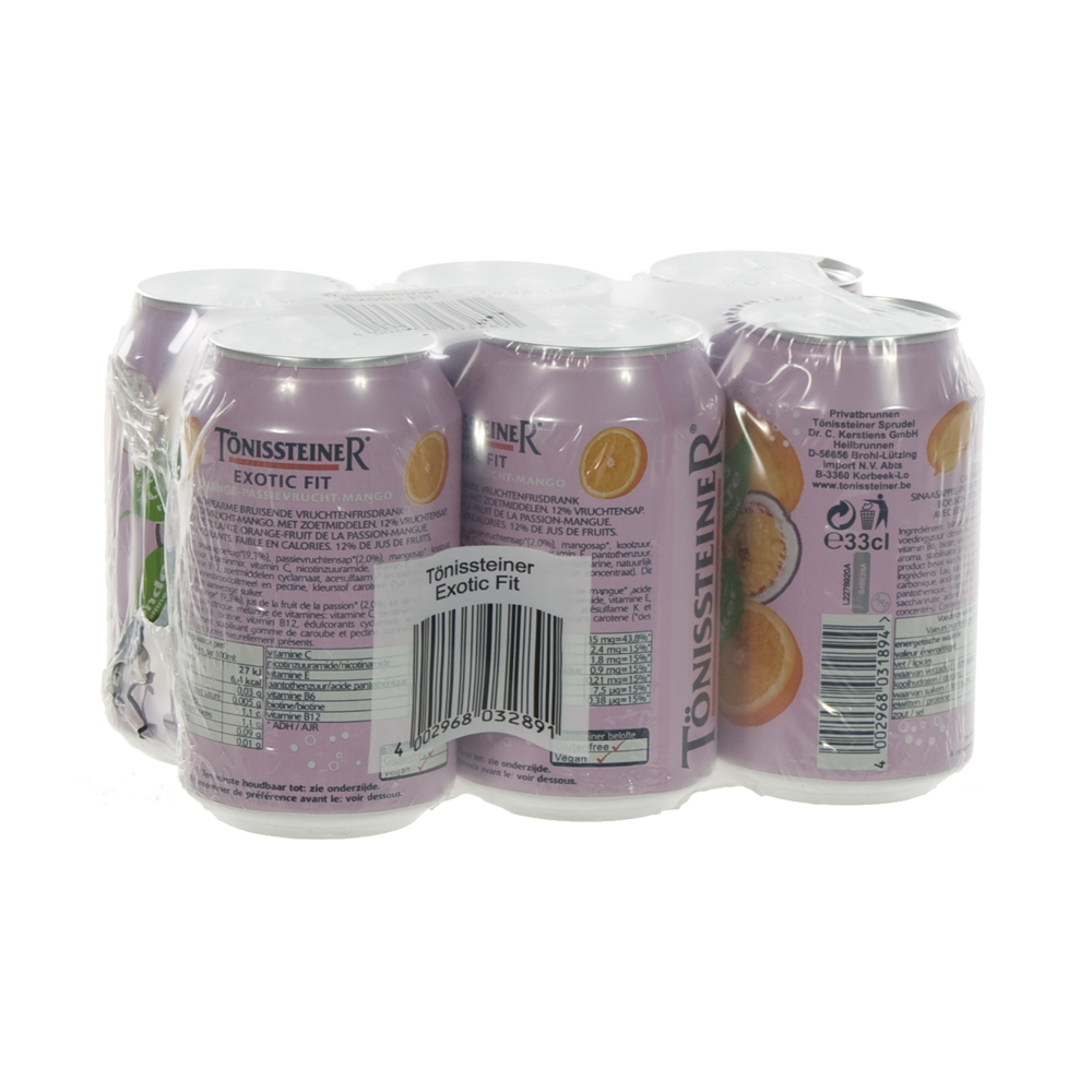 Tonissteiner BLIK  Exotiq  33 cl  Blik  6 pak