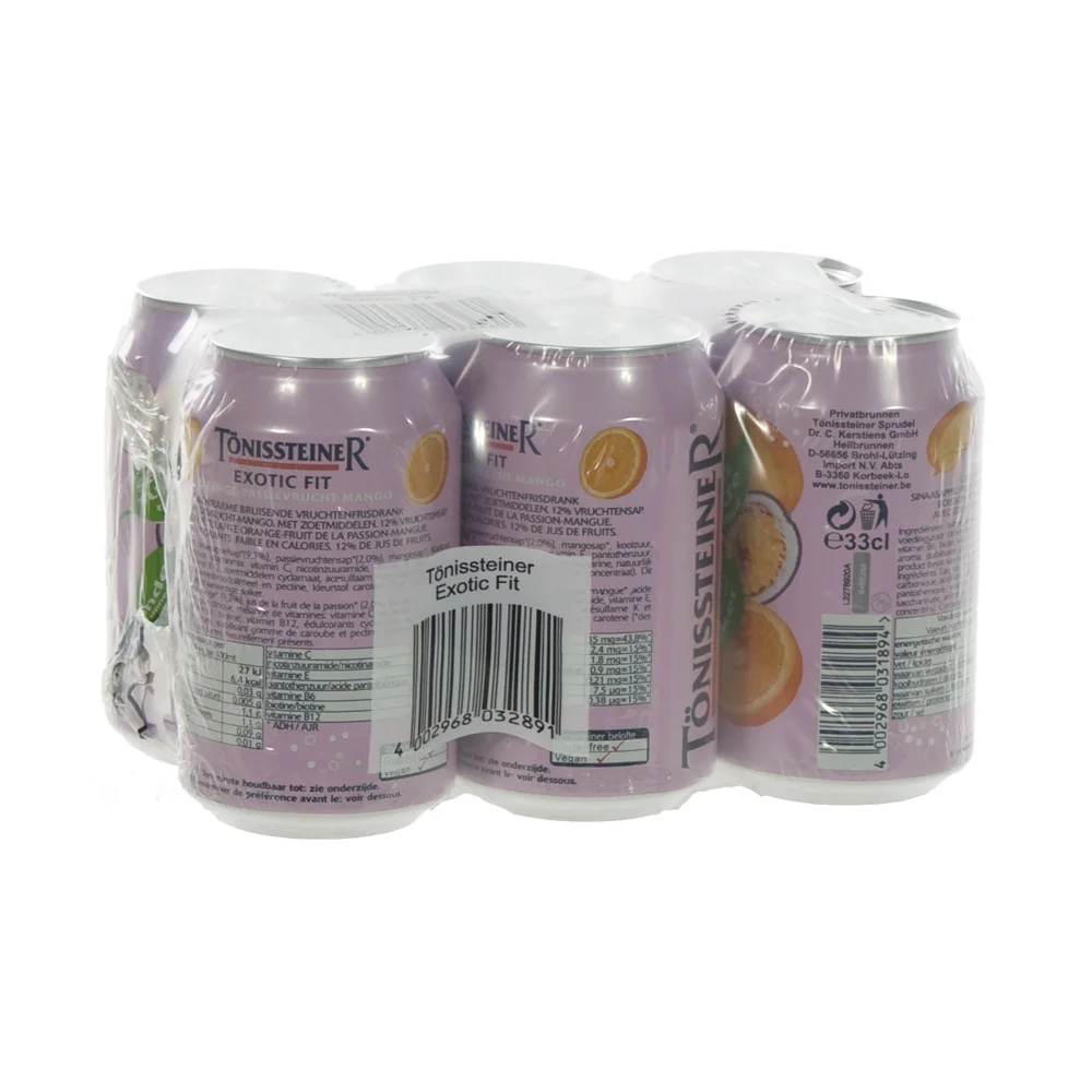 Tonissteiner BLIK  Exotiq  33 cl  Blik  6 pak