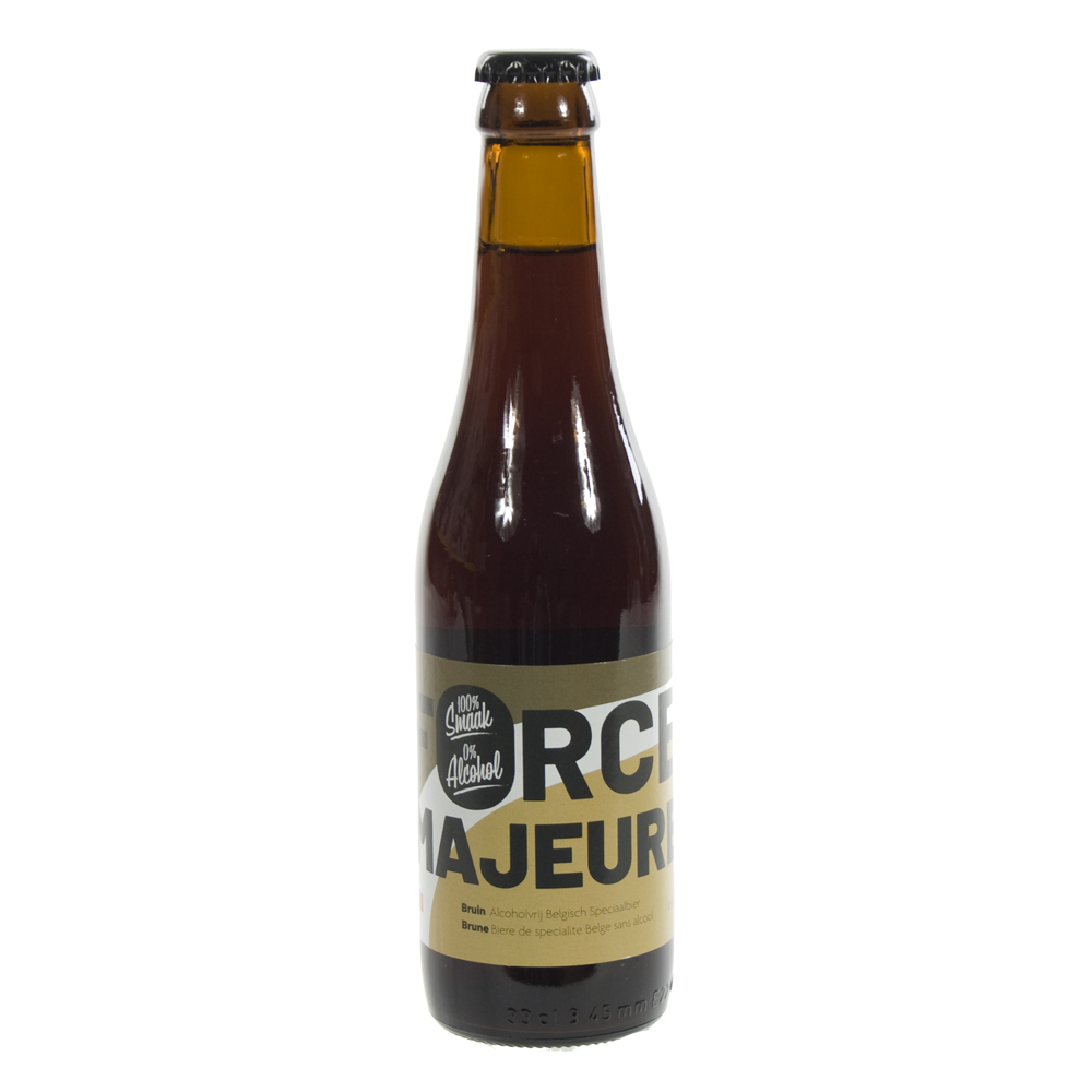 Force Majeure 0.4%  Bruin  33 cl  Fles