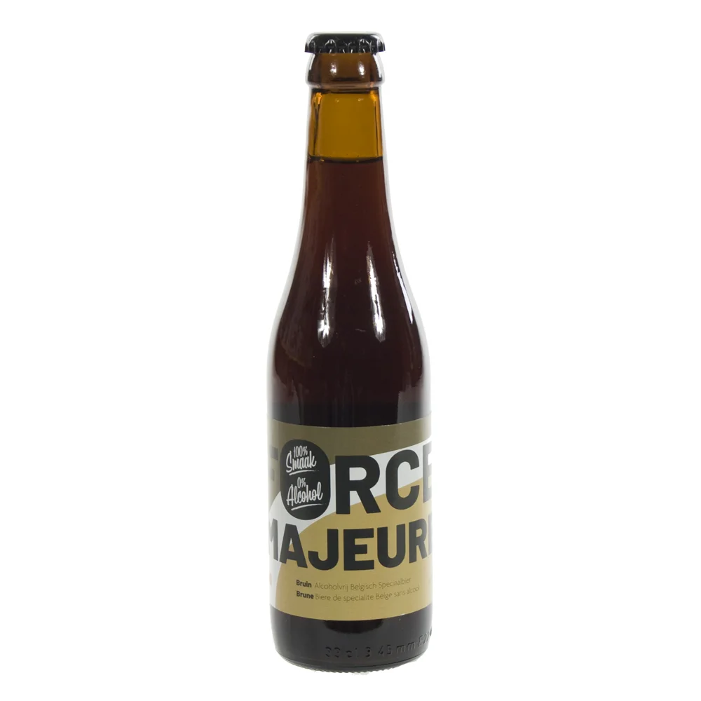 Force Majeure 0.4%  Bruin  33 cl  Fles
