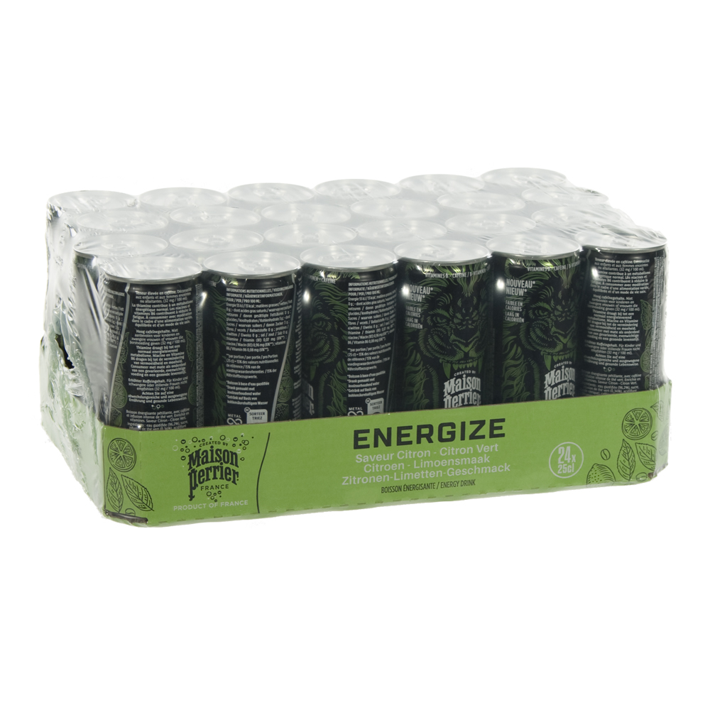 Maison perrier energize  Lemon&Lime  25 cl  Blik 24 pak