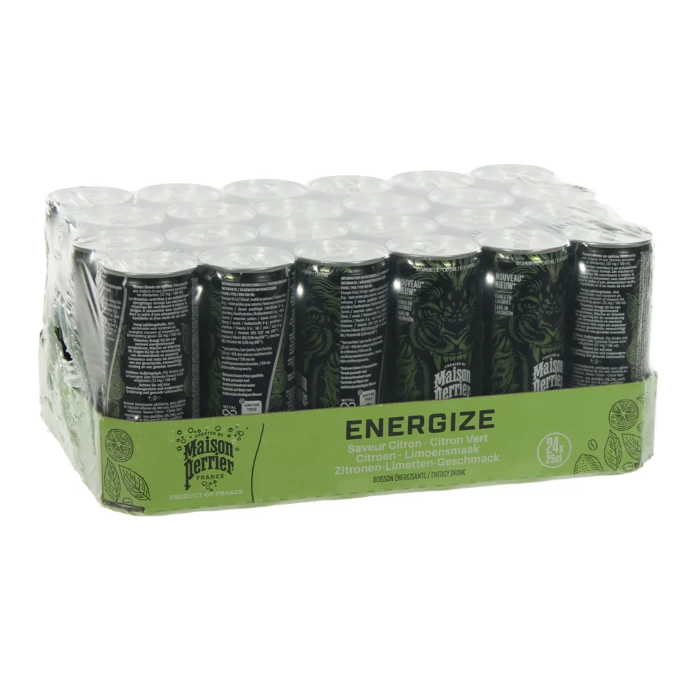 Maison perrier energize  Lemon&Lime  25 cl  Blik 24 pak