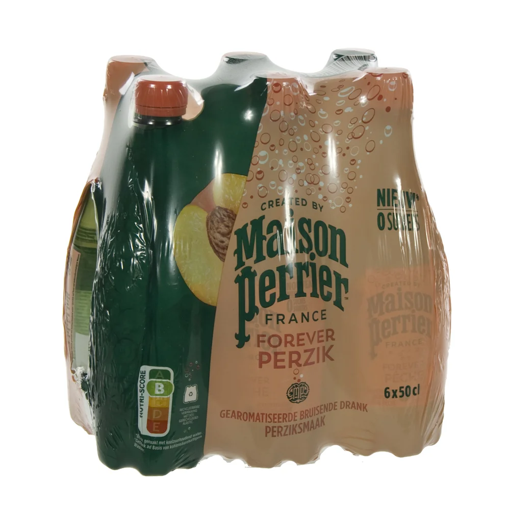 Maison Perrier Forever Perzik PET  50 cl  Pak  6 st