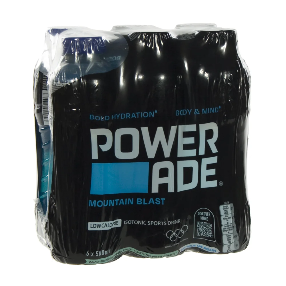 Powerade PET  Mountain Blast  50 cl  Pak  6 st