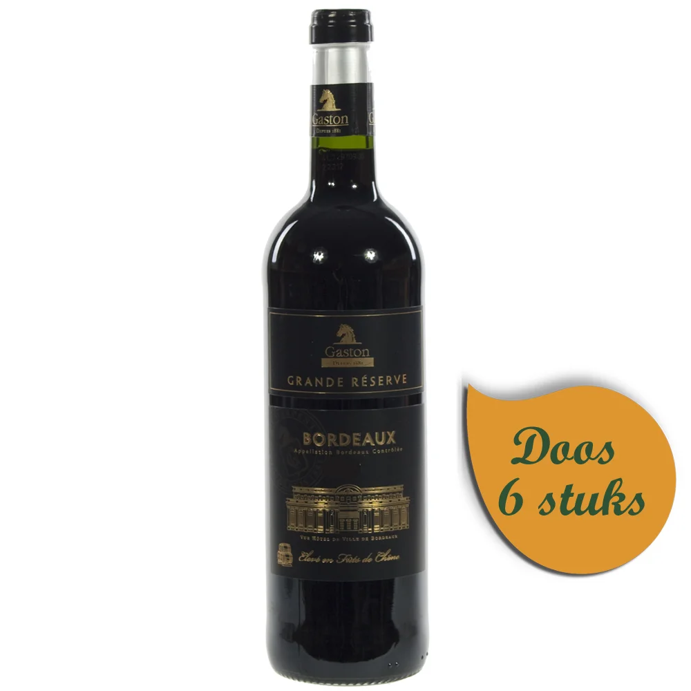 Gaston Bordeaux Gr. Res. Rouge  75 cl  Doos  6 st
