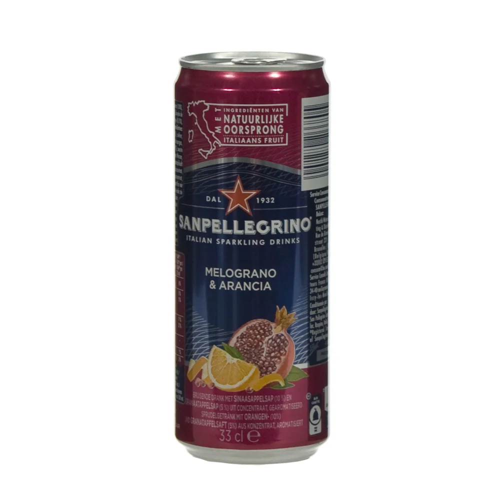 San Pellegrino Melograno & Aranciata  33 cl  Blik