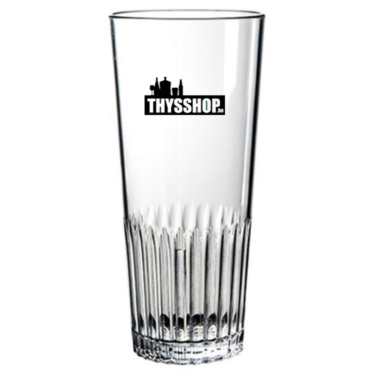 Herbruikbaar Bierbeker ribbel 25cl verhuur  Bak 200 stuks