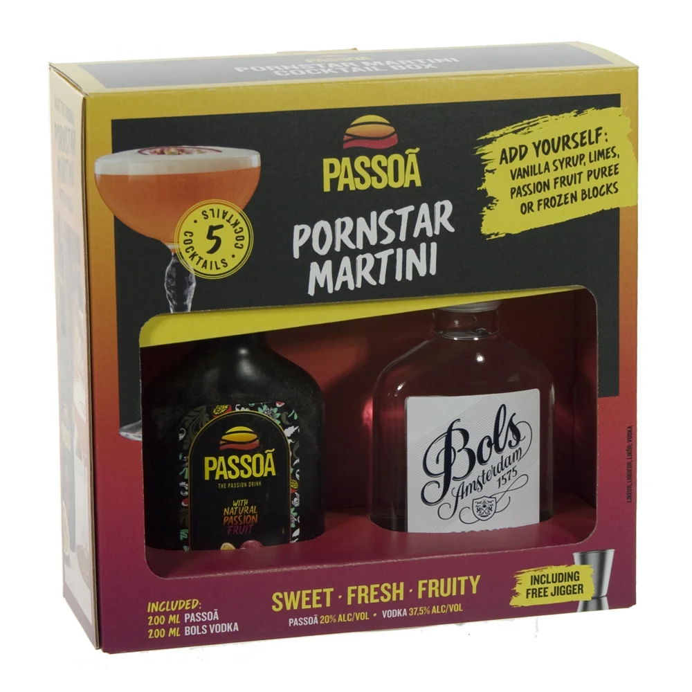 Passoa pornstar martini  20 cl  2 flessen