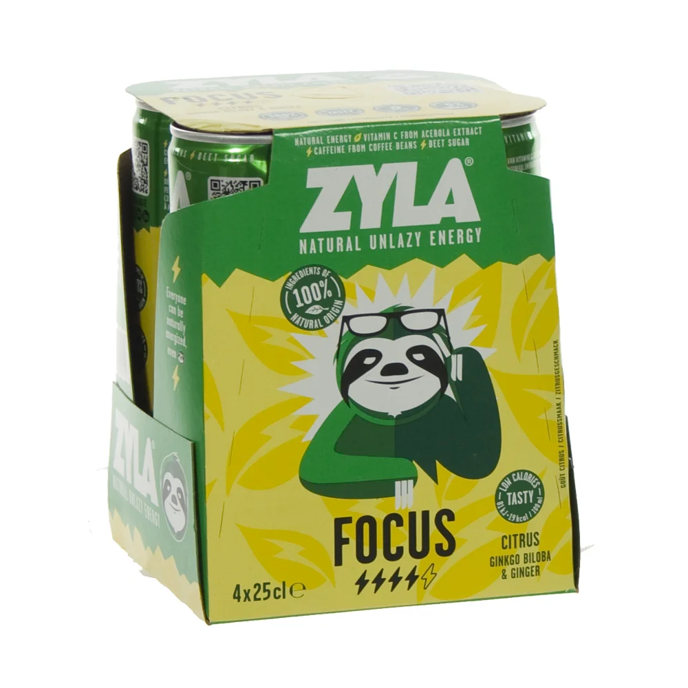 Zyla  Citrus  25 cl  Blik 4 pak