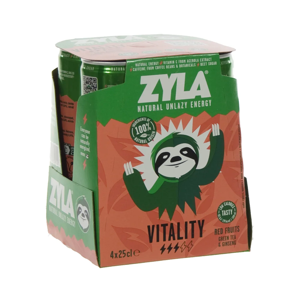 Zyla  Red Fruit  25 cl  Blik 4 pak