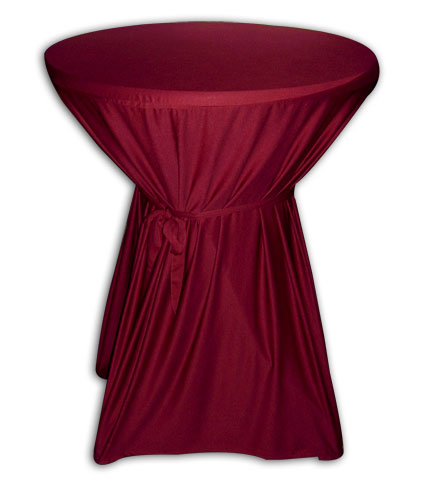 Statafelrok met strik excl. tafel  Bordeaux