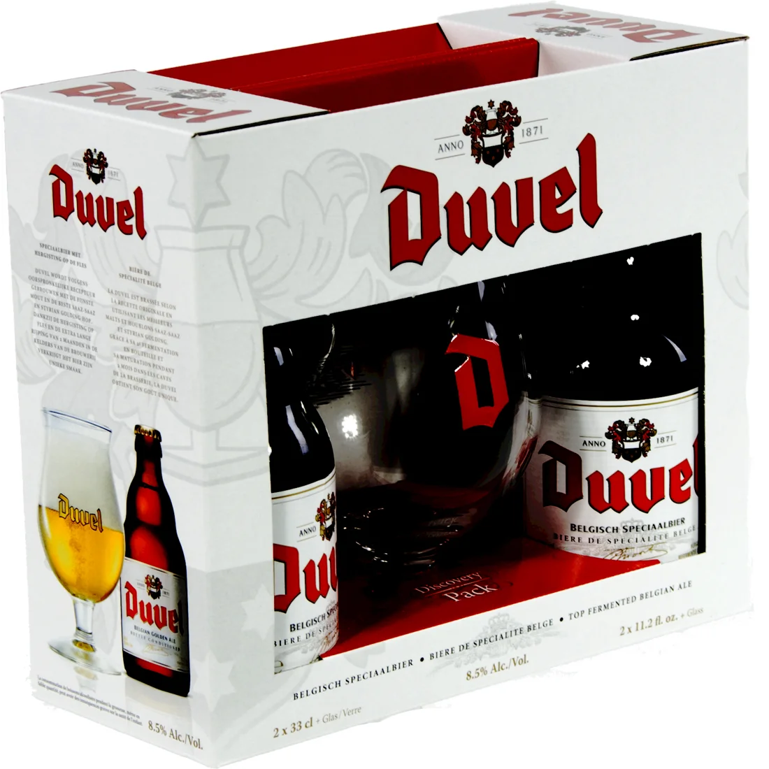 Duvel geschenkverpakking  33 cl  2fles+ 1glas