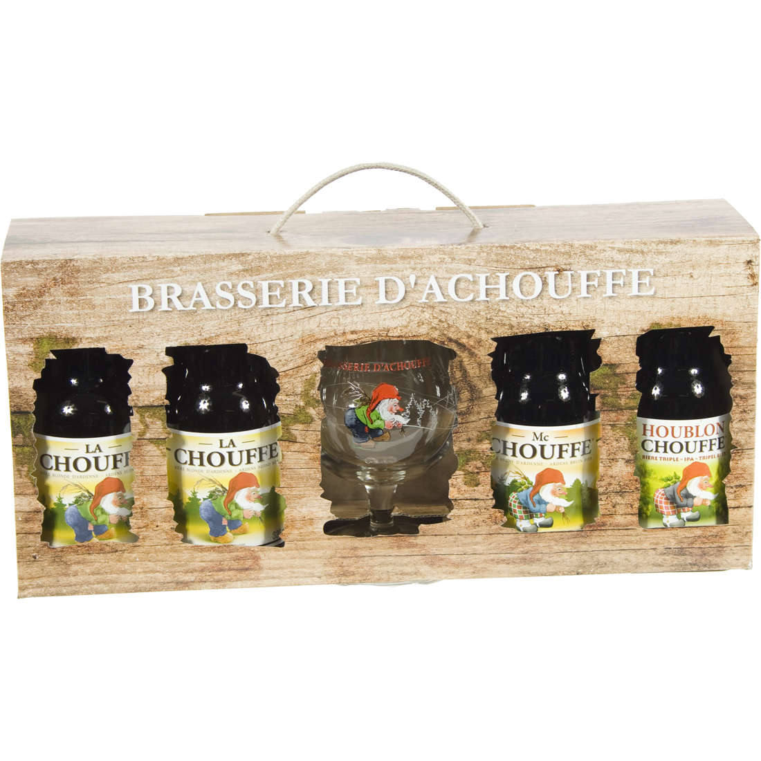Chouffe Mix Geschenkverpakking  33 cl  4fles+ 1glas
