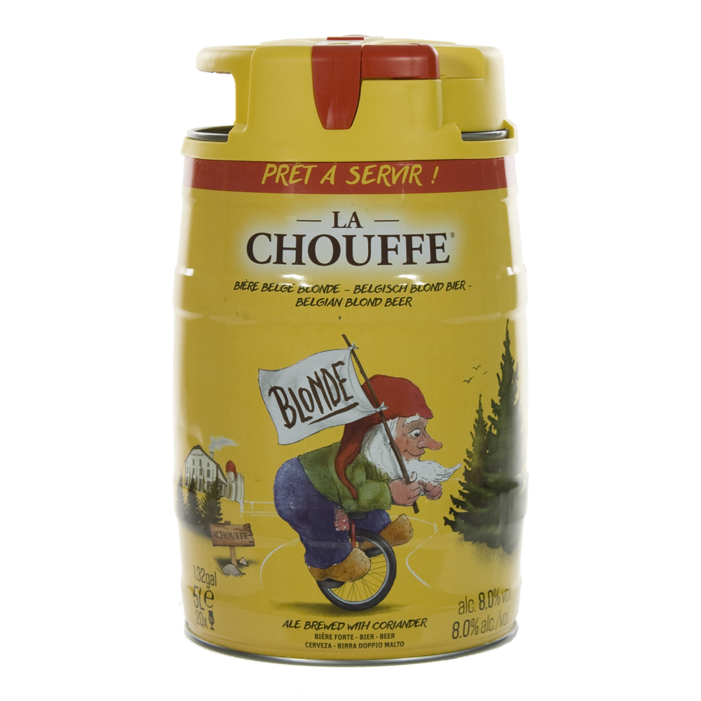 Chouffe bier  Blond  La Chouffe  5 liter  Vat