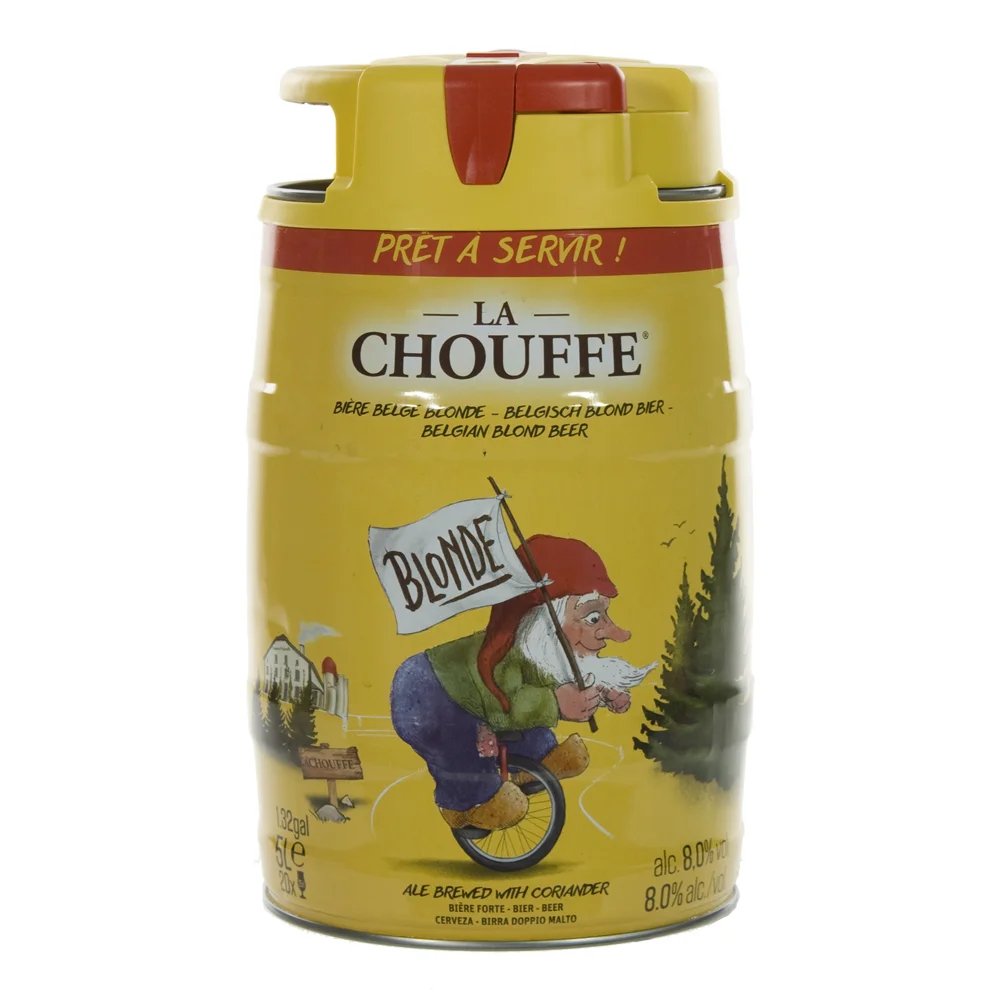 Chouffe bier  Blond  La Chouffe  5 liter  Vat