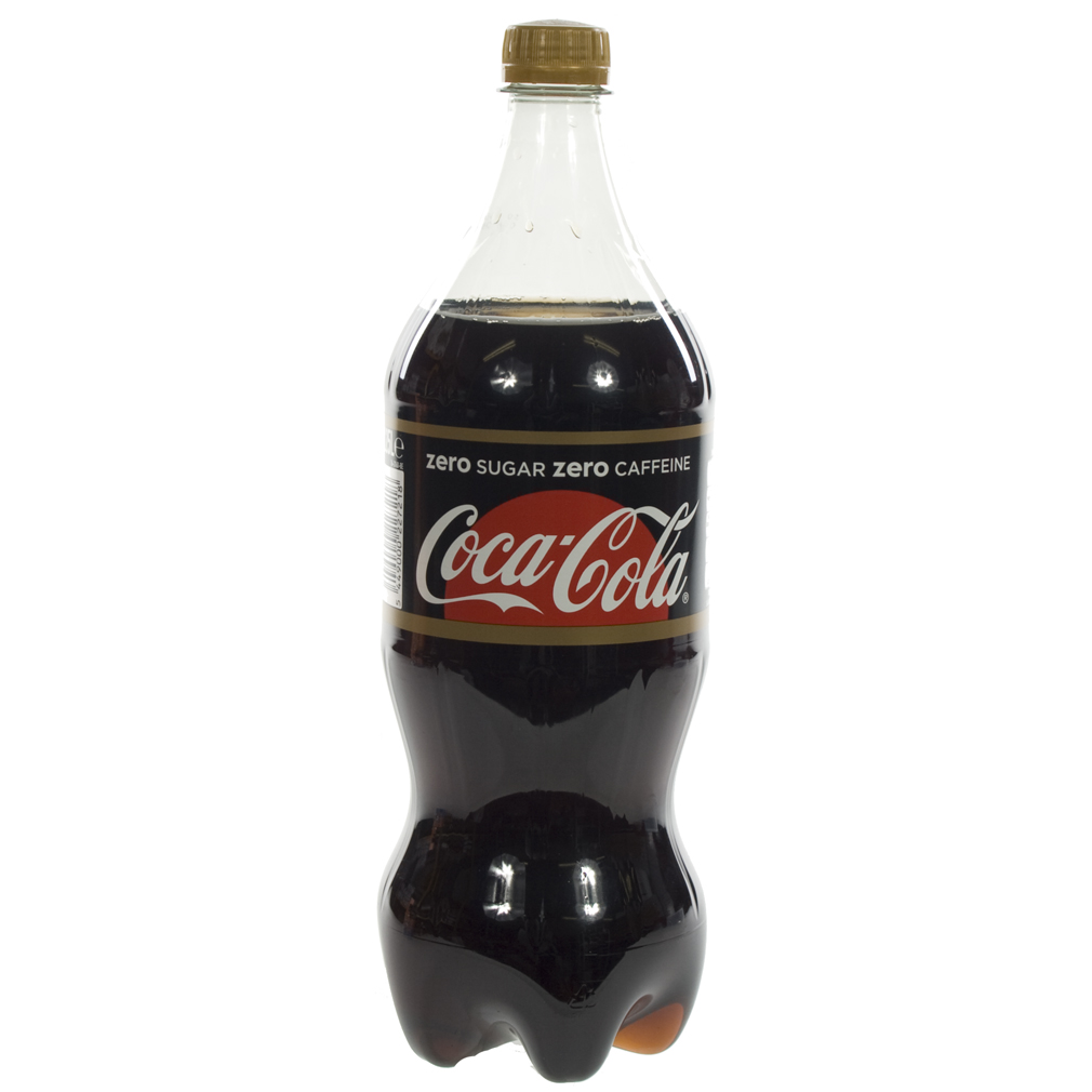 Coca Cola PET  Zero Caffeine vrij  1 liter  Fles